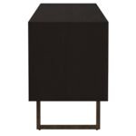 MARSDEN 2-DOOR MANGO WOOD 70-INCH TV STAND CHARCOAL BLACK - Image 7