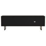 MARSDEN 2-DOOR MANGO WOOD 70-INCH TV STAND CHARCOAL BLACK - Image 8