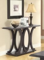SHELLY ENGINEERED WOOD ENTRYWAY CONSOLE TABLE CAPPUCCINO - Image 2