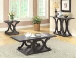 SHELLY ENGINEERED WOOD ENTRYWAY CONSOLE TABLE CAPPUCCINO - Image 4