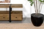 OTTO 5-DRAWER MANGO WOOD 70-INCH TV STAND MEDIA CONSOLE BROWN - Image 10