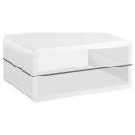 ELANA 3-PIECE COFFEE AND END TABLE SET WHITE HIGH GLOSS - Image 4