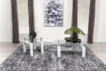 DYER 2-PIECE RECTANGULAR COFFEE AND END TABLE SET WHITE