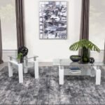 DYER 2-PIECE RECTANGULAR COFFEE AND END TABLE SET WHITE