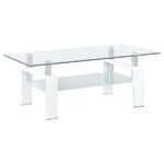 DYER 3-PIECE RECTANGULAR COFFEE AND END TABLE SET WHITE - Image 5