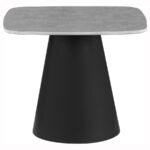 EASON 2-PIECE COCKTAIL COFFEE TABLE SET CONCRETE AND BLACK - Image 6