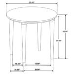 ALDIS 2-PIECE COFFEE AND END TABLE SET WHITE - Image 9