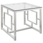 MERCED 3-PIECE RECTANGULAR COFFEE AND END TABLE SET NICKEL - Image 3