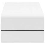AIRELL RECTANGULAR COFFEE TABLE WITH SHELF WHITE HIGH GLOSS - Image 5