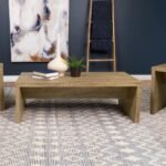 LYNETTE 3-PIECE RECTANGULAR COFFEE AND END TABLE SET MANGO