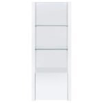 JUDE 3-SHELF ENGINEERED WOOD MEDIA TOWER HIGH GLOSS WHITE - Image 4