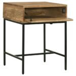 STEPHIE 3-PIECE SQUARE COFFEE AND END TABLE SET HONEY BROWN - Image 4
