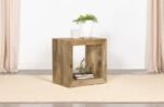 BENTON RECTANGULAR SOLID WOOD END TABLE NATURAL - Image 2