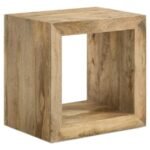 BENTON RECTANGULAR SOLID WOOD END TABLE NATURAL