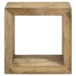 BENTON RECTANGULAR SOLID WOOD END TABLE NATURAL - Image 3