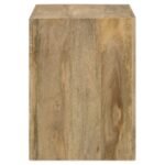 BENTON RECTANGULAR SOLID WOOD END TABLE NATURAL - Image 4