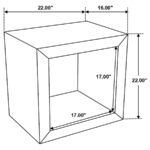 BENTON RECTANGULAR SOLID WOOD END TABLE NATURAL - Image 7