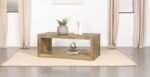 BENTON RECTANGULAR SOLID WOOD COFFEE TABLE NATURAL - Image 2