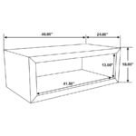 BENTON RECTANGULAR SOLID WOOD COFFEE TABLE NATURAL - Image 7