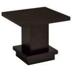 RESTON SQUARE ENGINEERED WOOD SIDE END TABLE CAPPUCCINO