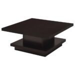 RESTON 3-PIECE SQUARE COFFEE AND END TABLE SET CAPPUCCINO - Image 5