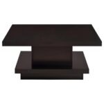 RESTON 3-PIECE SQUARE COFFEE AND END TABLE SET CAPPUCCINO - Image 7