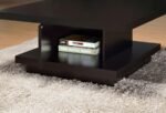 RESTON SQUARE ENGINEERED WOOD COFFEE TABLE WITH CASTERS CAPPUCCINO - Image 4