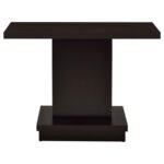 RESTON ENGINEERED WOOD PEDESTAL CONSOLE TABLE CAPPUCCINO - Image 3