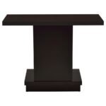 RESTON ENGINEERED WOOD PEDESTAL CONSOLE TABLE CAPPUCCINO - Image 5