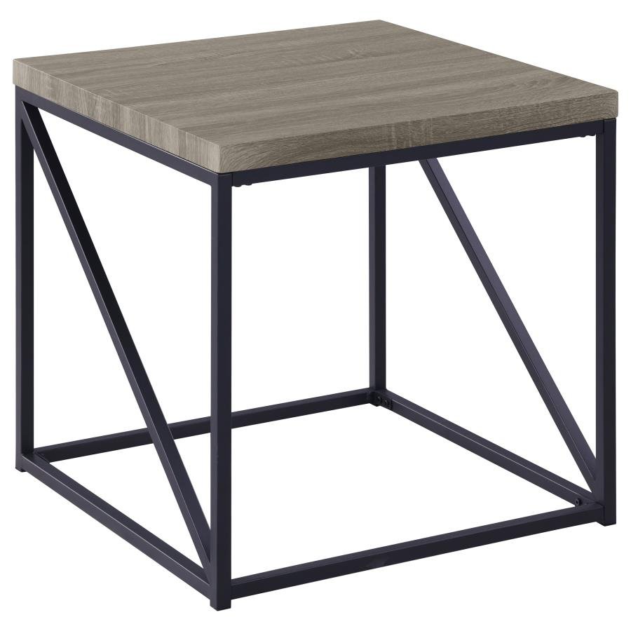 705617_02x900.jpg BIRDIE SQUARE ENGINEERED WOOD END TABLE SONOMA GREY - Image 1