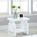 SCHMITT RECTANGULAR SIDE END TABLE WHITE HIGH GLOSS - Image 2