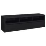 RUTLAND 78-INCH 3-DRAWER TV STAND MEDIA CONSOLE BLACK