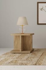 CORTONA SQUARE ENGINEERED WOOD END SIDE TABLE MANGO - Image 2