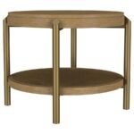 ARINI 3-PIECE ROUND COFFEE AND END TABLE SET SAND WASH - Image 3
