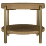 ARINI 3-PIECE ROUND COFFEE AND END TABLE SET SAND WASH - Image 4