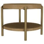 ARINI 3-PIECE ROUND COFFEE AND END TABLE SET SAND WASH - Image 5
