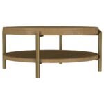 ARINI 3-PIECE ROUND COFFEE AND END TABLE SET SAND WASH - Image 7