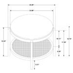 ARINI 3-PIECE ROUND COFFEE AND END TABLE SET SAND WASH - Image 14