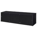 MURRAY 70-INCH 2-DOOR TV STAND MEDIA CONSOLE BLACK - Image 7