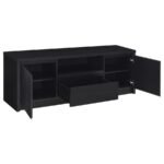 WINFIELD 60-INCH 2-DOOR TV STAND MEDIA CONSOLE BLACK - Image 3