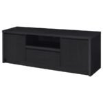 WINFIELD 60-INCH 2-DOOR TV STAND MEDIA CONSOLE BLACK - Image 5