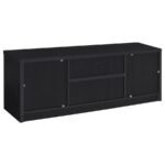 WINFIELD 60-INCH 2-DOOR TV STAND MEDIA CONSOLE BLACK - Image 7