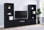 WINFIELD 60-INCH 2-DOOR TV STAND MEDIA CONSOLE BLACK - Image 12
