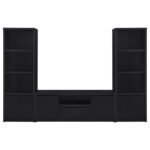WINFIELD 60-INCH 2-DOOR TV STAND MEDIA CONSOLE BLACK - Image 13