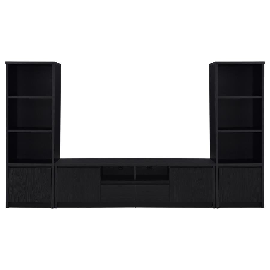 706223-SET_02x900.jpg WINFIELD 3-PIECE ENTERTAINMENT CENTER 78-INCH TV STAND BLACK - Image 1