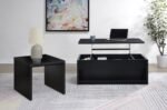 KNAPP ENGINEERED WOOD SQUARE SIDE END TABLE BLACK - Image 9