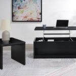 KNAPP 2-PIECE LIFT TOP COFFEE TABLE SET BLACK