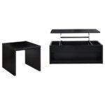 KNAPP 2-PIECE LIFT TOP COFFEE TABLE SET BLACK - Image 2