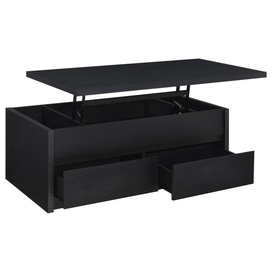 706228_04x900.jpg KNAPP LIFT TOP COCKTAIL COFFEE TABLE WITH DUAL DRAWERS BLACK - Image 1