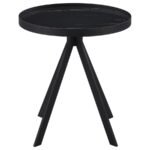 BRIGGS 3-PIECE ROUND COFFEE AND END TABLE SET BLACK - Image 3
